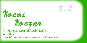 noemi moczar business card